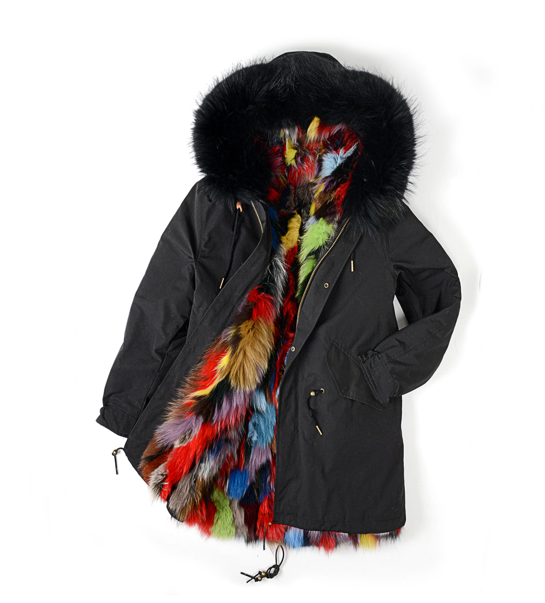 Black Midi Parka – rqlfurs