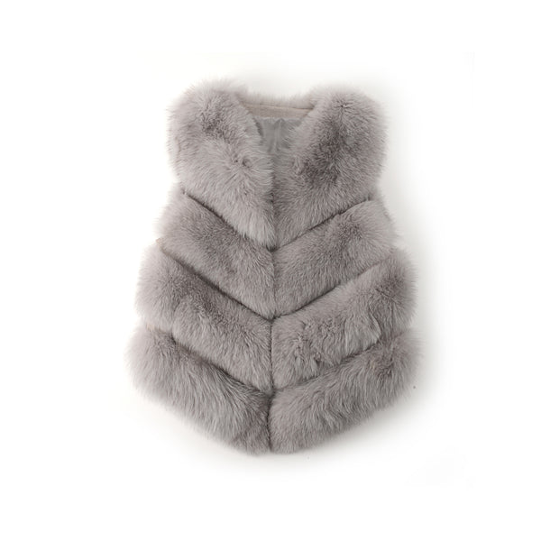 Four Panel Fox Fur Vest