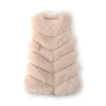 Six Panel Fox Fur Vest