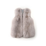 One Panel Fox Fur Vest